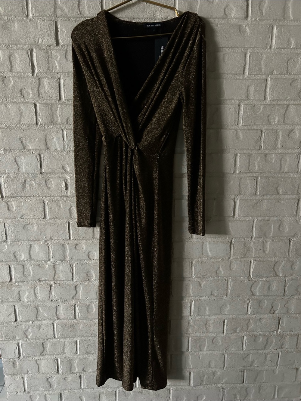 Veronica beard Neomie Metallic Midi Dress - Picture 2 of 5